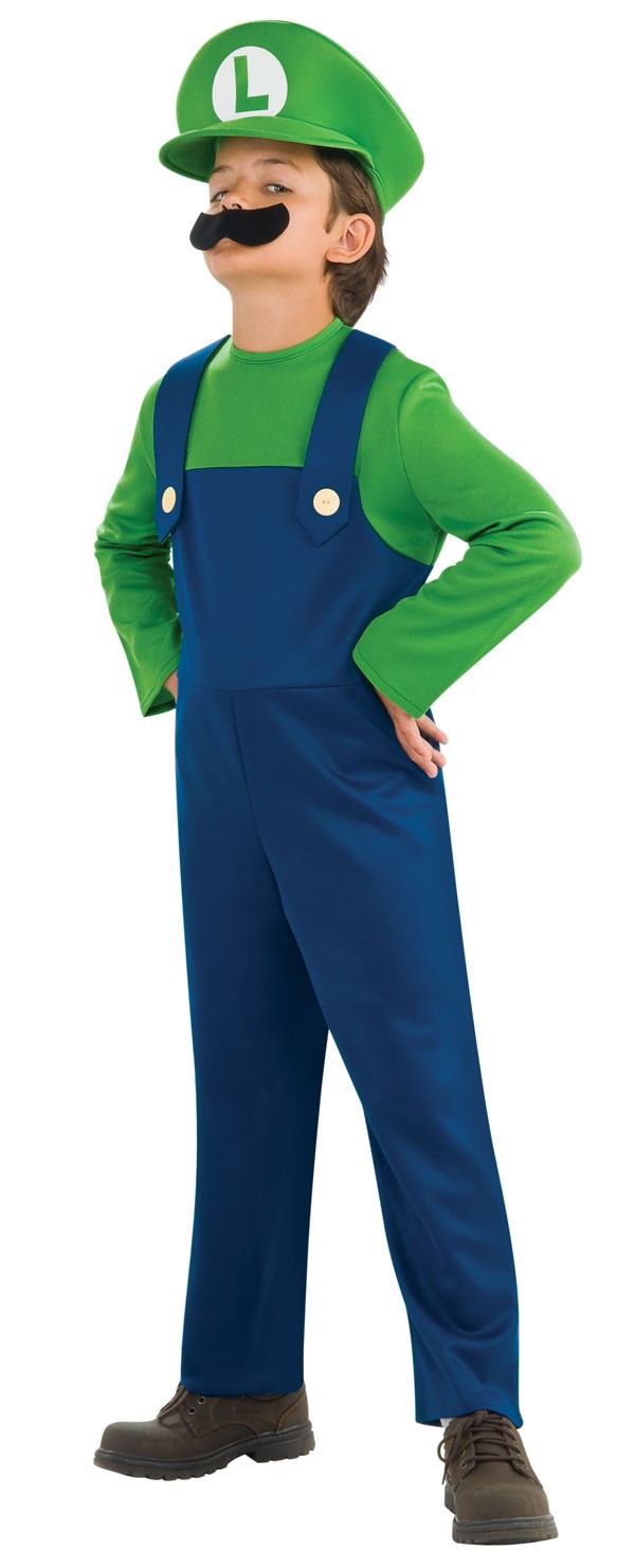 Costume Luigi enfant : Vente de déguisements Carnaval et Costume Luigi  enfant