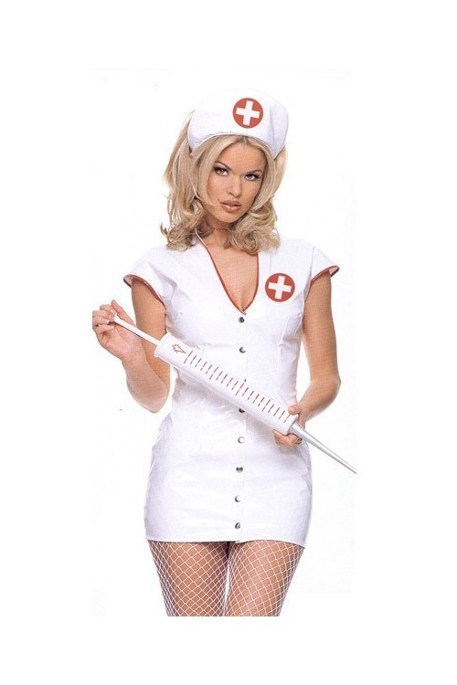 Шаловливая медсестра с красивой киской - секс фото 